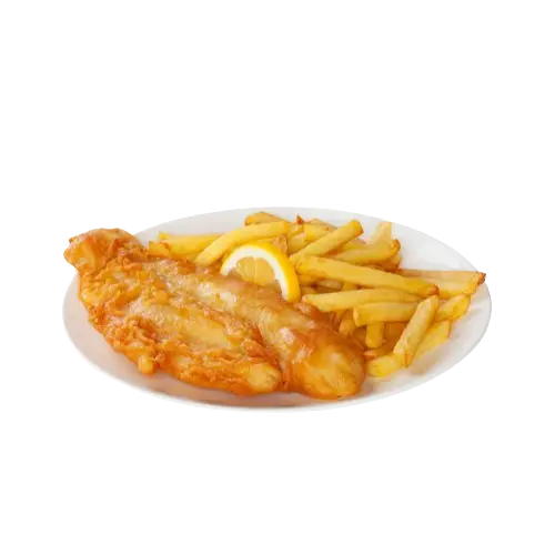 Fresh Fish and Chips served with lemon aioli and fries