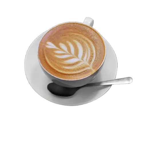 Rere Macchiato with espresso and foam in a small glass