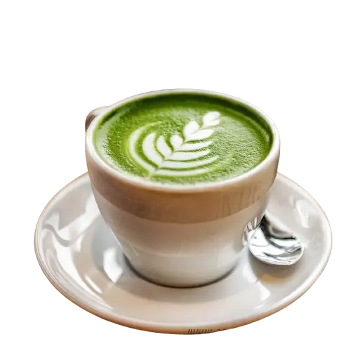 Mārama Matcha with vibrant green tea and milk